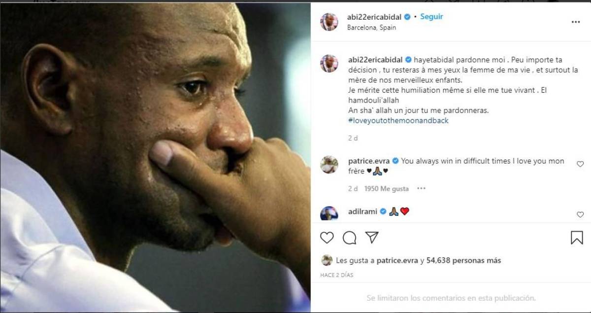 A través de Instagram, Abidal pidió perdón, como una de sus últimas medidas para revertir la situación. “Perdóname. Poco importa tu decisión, seguirás siendo a mis ojos la mujer de mi vida, y sobre todo la madre de nuestros maravillosos hijos. Merezco esta humillación aunque me está matando vivo”, precisó.