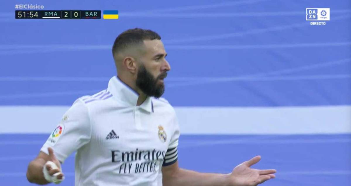 ¿Bien sancionado? El golazo invalidado a Benzema en el clásico Real Madrid vs Barcelona