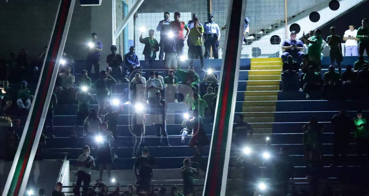 Sistema eléctrico falla en el estadio Olímpico y el clásico Marathón - Olimpia sufre un retraso