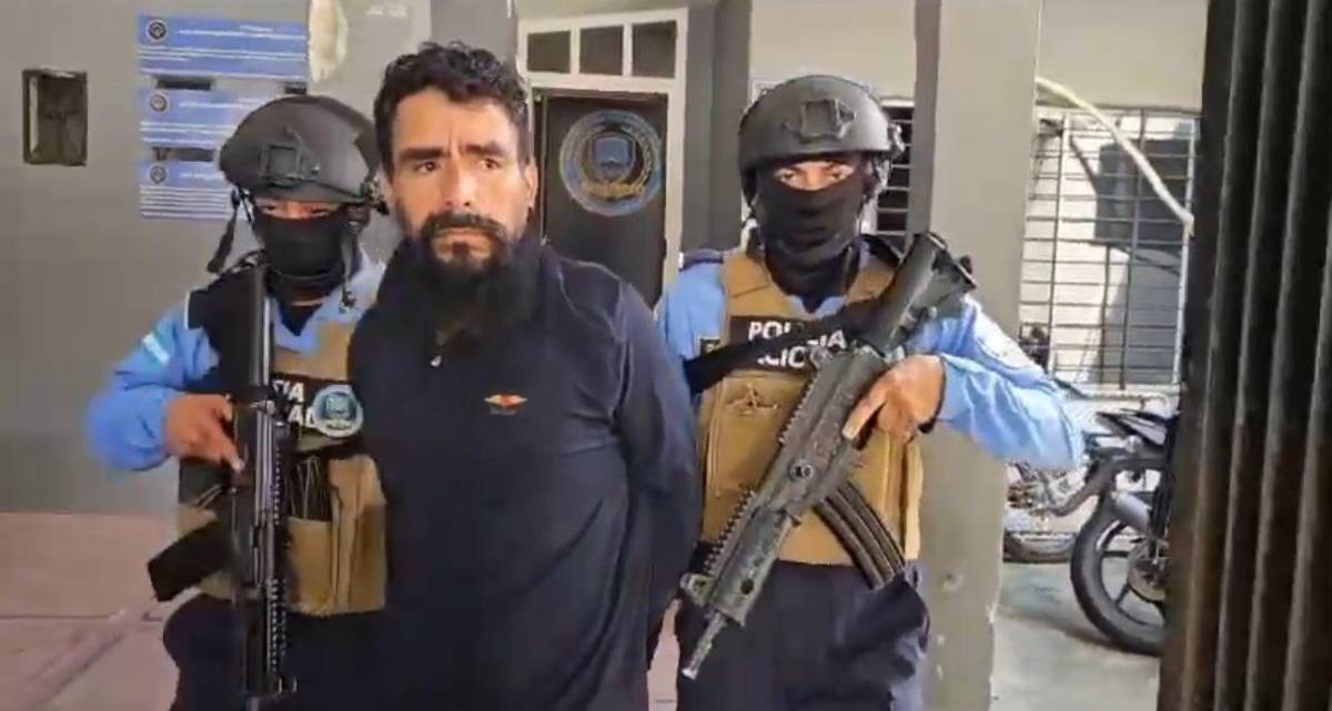 Capturan a “El Viejo”, presunto cabecilla de la MS-13 en Santa Cruz de Yojoa