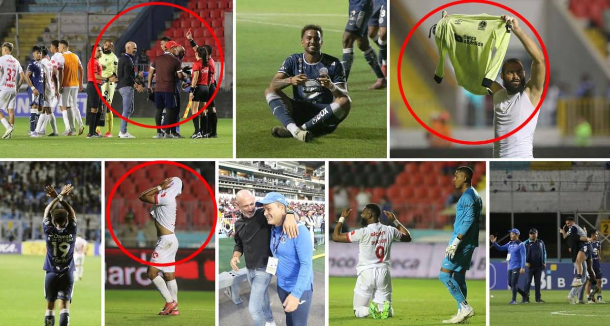 Enfado de Olimpia, dardo de Menjívar a barra de Motagua y festejo de Rodrigo de Olivera