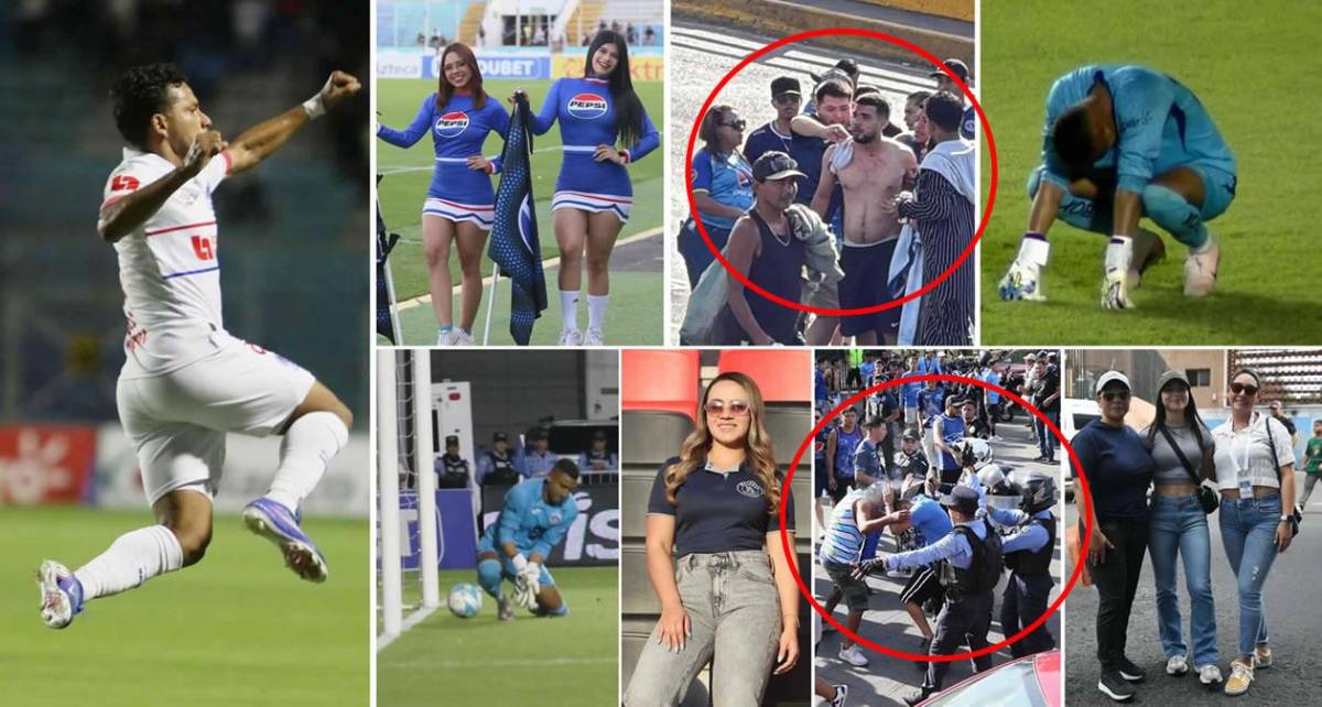 Héroe de Olimpia, llanto del villano de Motagua, disturbios, heridos y bellezas