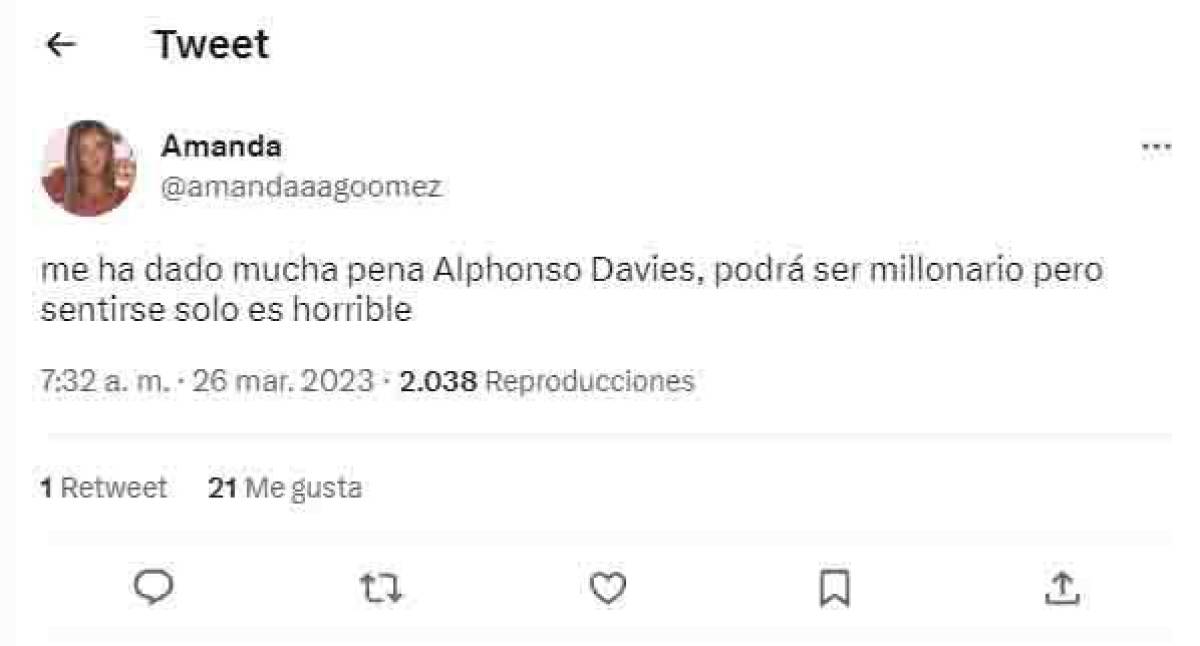 Las palabras de Davies han generado diversos comentarios en las redes sociales .