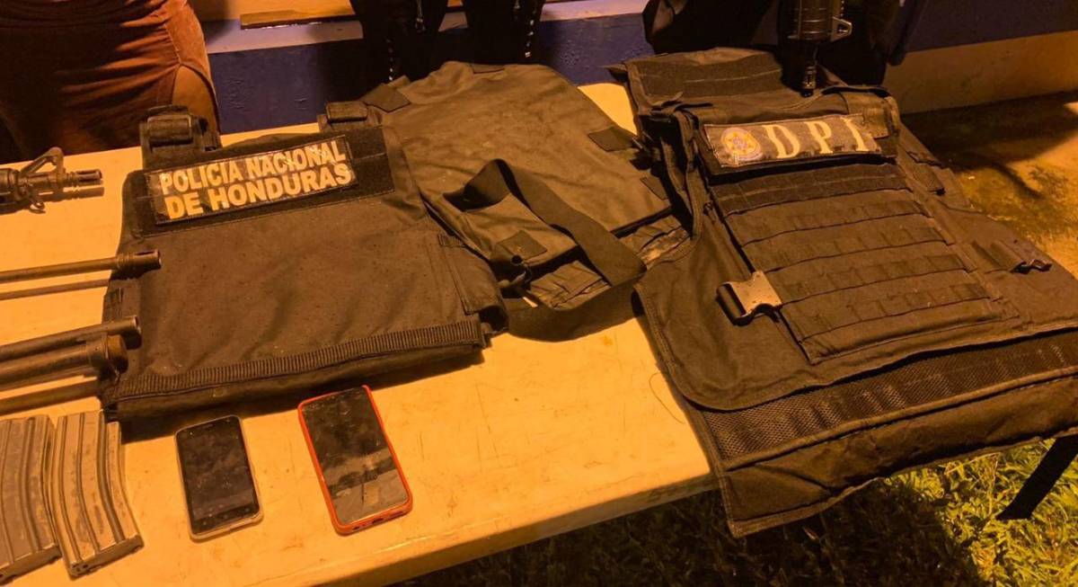 El decomiso que realizó la Policía Nacional a la pareja.