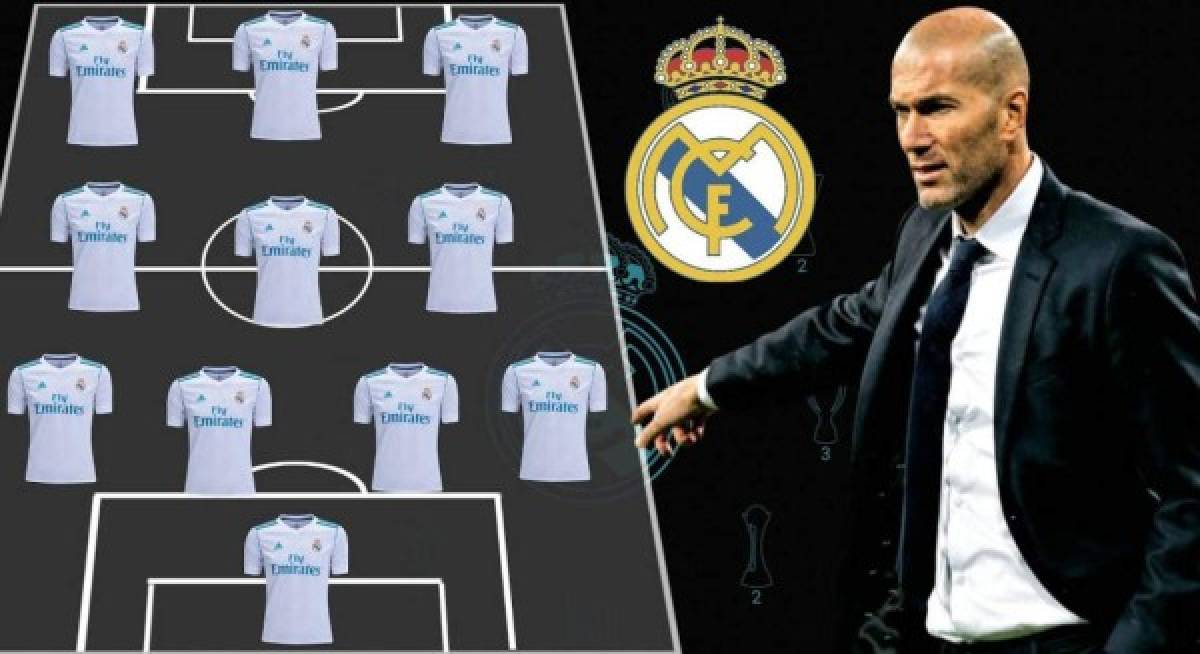 Bajo el mando de Zidane, en Real Madrid comenzaron a diseñar lo que será la próxima campaña y el Diario AS de España ha revelado la manera en que va a quedar la plantilla. Con el tema de refuerzos y salidas, así es cómo quedaría el equipo blanco.