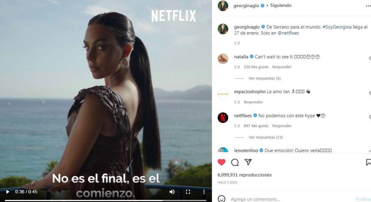 El reality “Soy Georgina” se estrena el 27 de enero en Netflix.