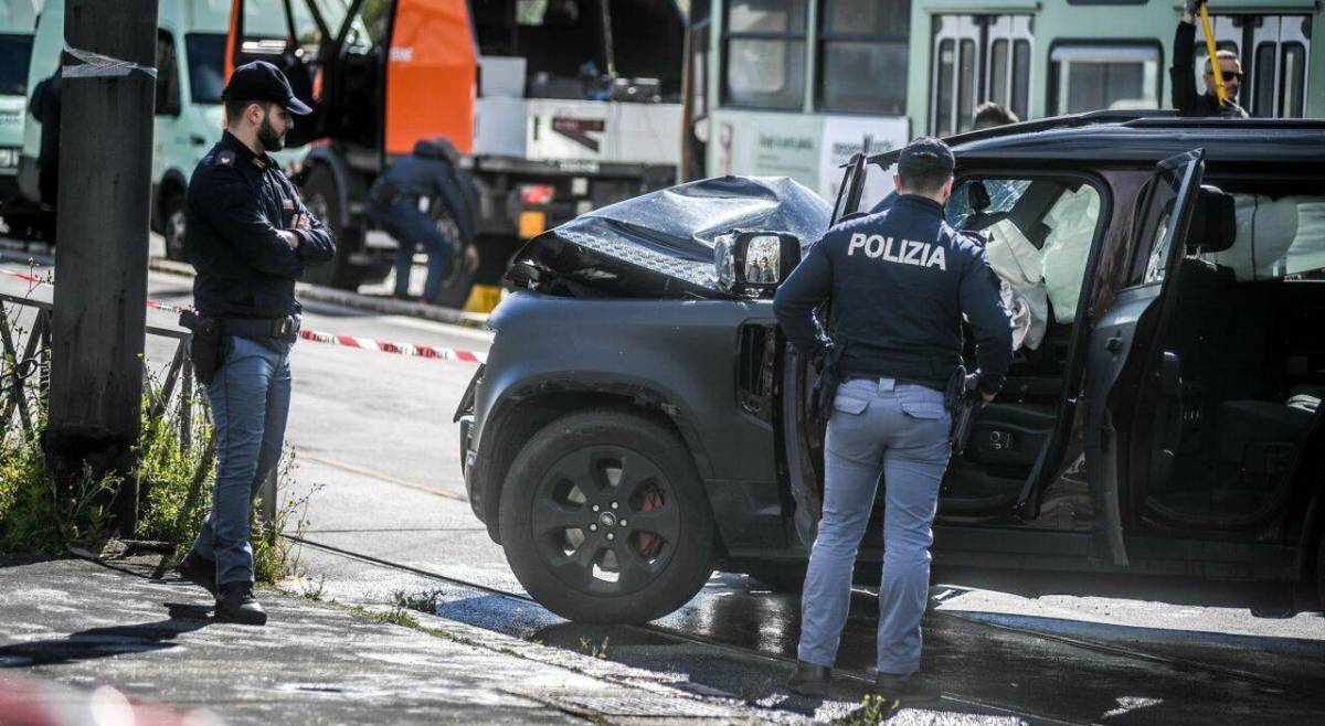 Las imágenes mostraron daños sustanciales en la parte delantera del automóvil de Immobile.