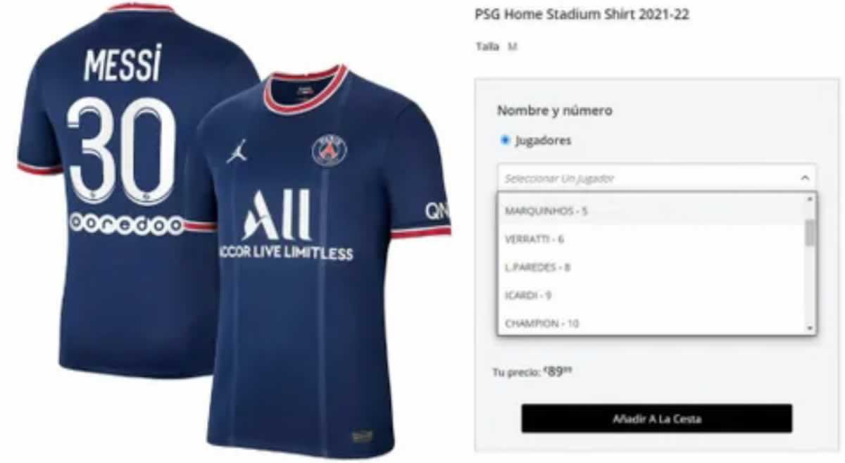El PSG no permite pone el nombre ni el dorsal de Mbappé a las camisetas.