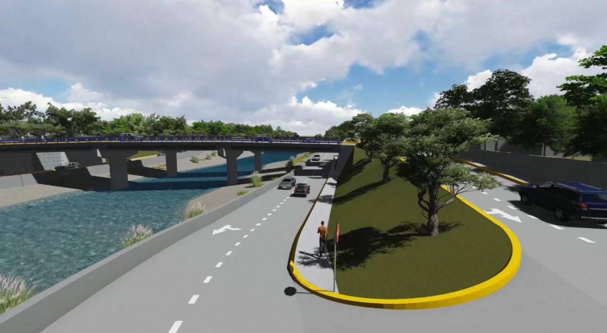 Así lucirá el puente en el río Santa Ana de San Pedro Sula