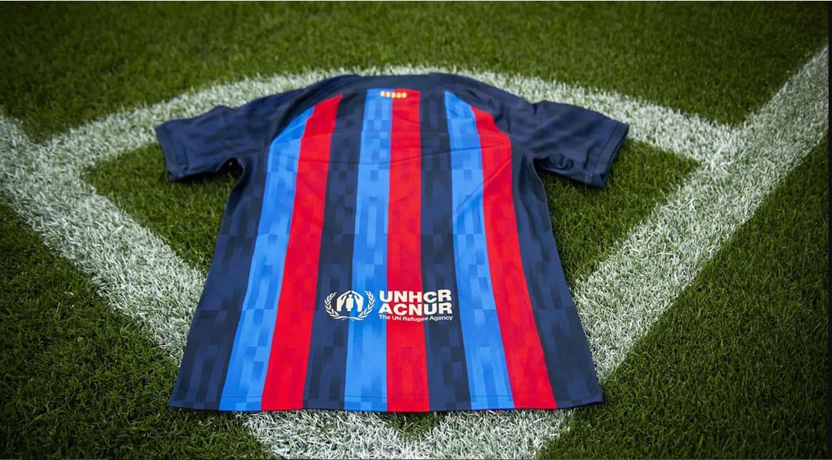 También se ha cambiado el logo de la agencia de la ONU que lucirá en el dorsal de las camisetas del primer equipo masculino, femenino y el equipo Fundación Barça de LaLiga Genuine, y por primera vez aparecerá UNHCR/ ACNUR (Alto Comisionado de las Naciones Unidas para los Refugiados), en el mismo color.