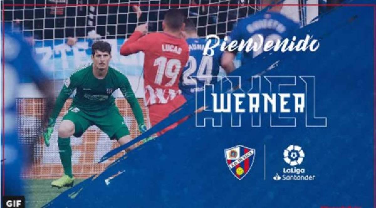 El Huesca ha hecho oficial la llegada al club como cedido del portero argentino Axel Werner. Llega procedente del Atlético de Madrid.