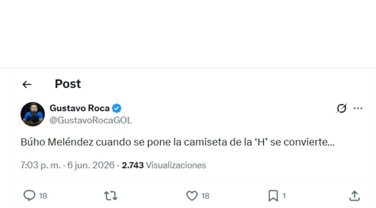 Futbolista de Liga Nacional señala al Búho Meléndez tras el Argentina - Honduras
