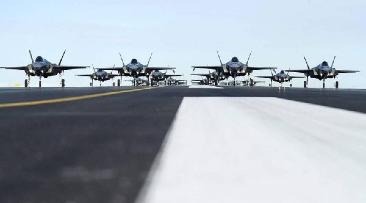 Los ejercicios aéreos de Potencia de Combate F-35A se realizaron en la Base de la Fuerza Aérea de Hill, Utah.