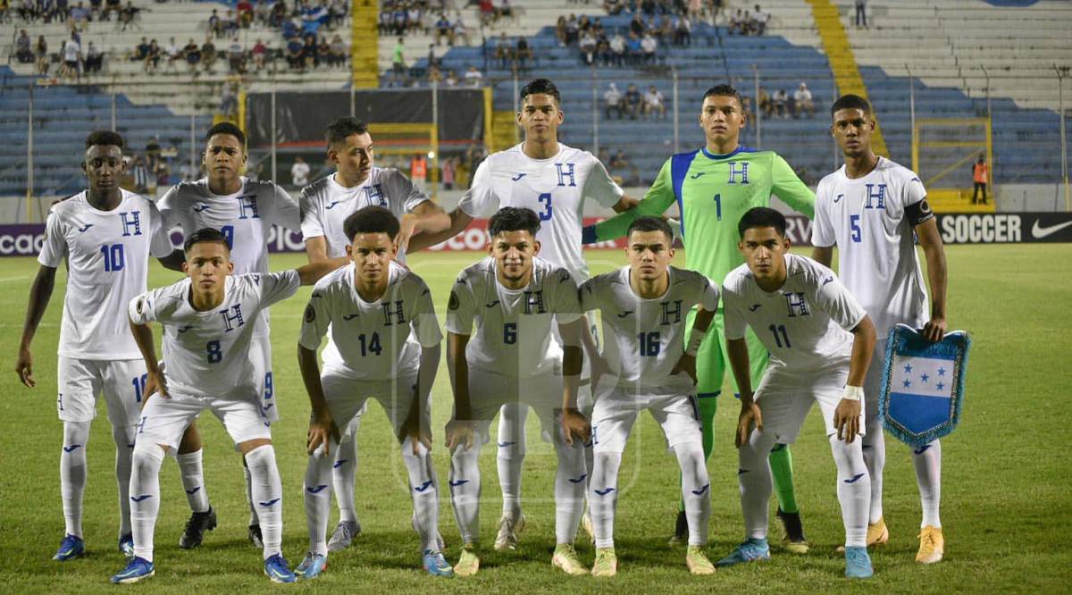 El 11 titular de la Sub-20 de Honduras que goleó a Antigua y Barbuda.