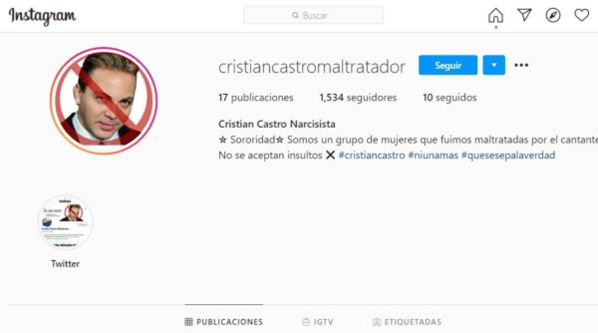 ¡Escándalo! Cristian Castro cierra su cuenta de Instagram tras ser acusado de maltrato por varias mujeres