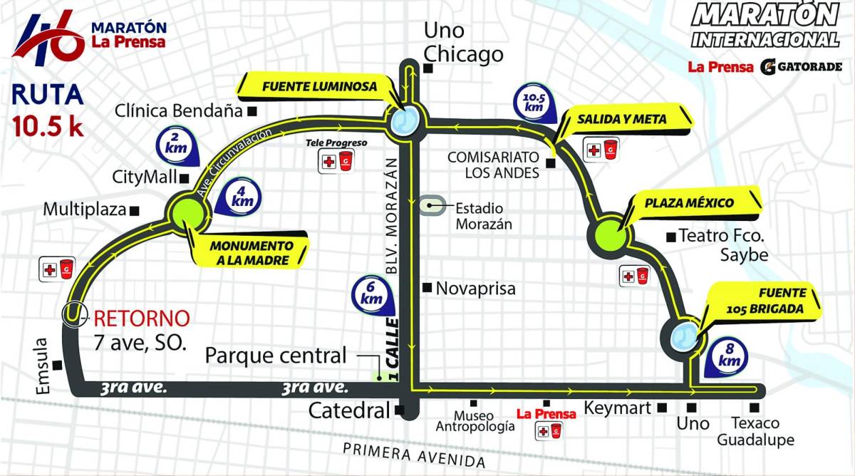 Así serán las rutas de la 46 Maratón La Prensa