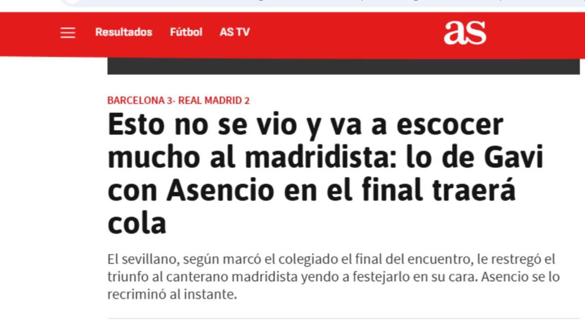 Copa del Rey: Indignación tras descubrir lo que Gavi hizo con Asencio
