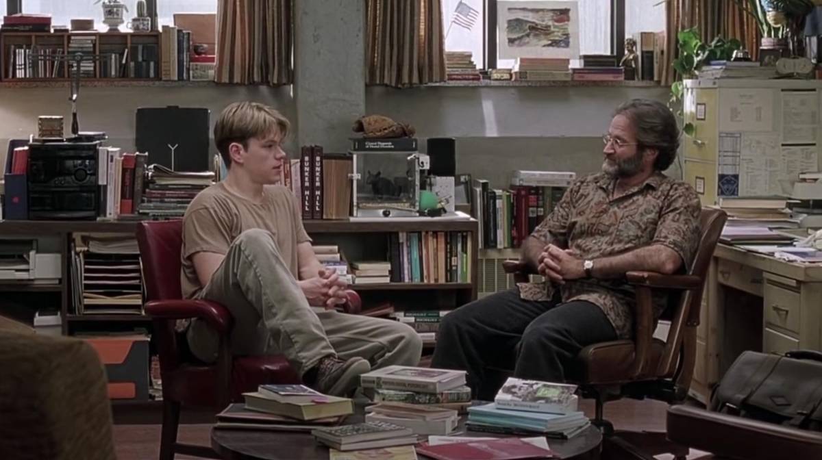 Escena de la película “Good Will Hunting” junto a Matt Damon.