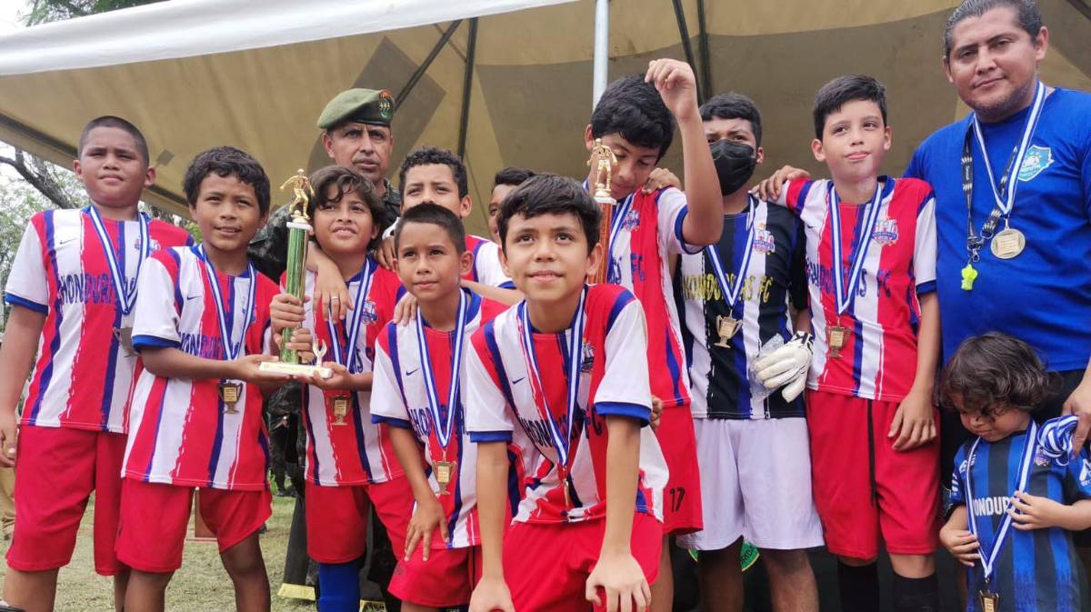 Los niños disfrutaron del torneo de principio a fin.