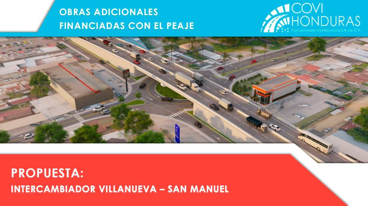 Así será el puente a desnivel en Villanueva, Cortés