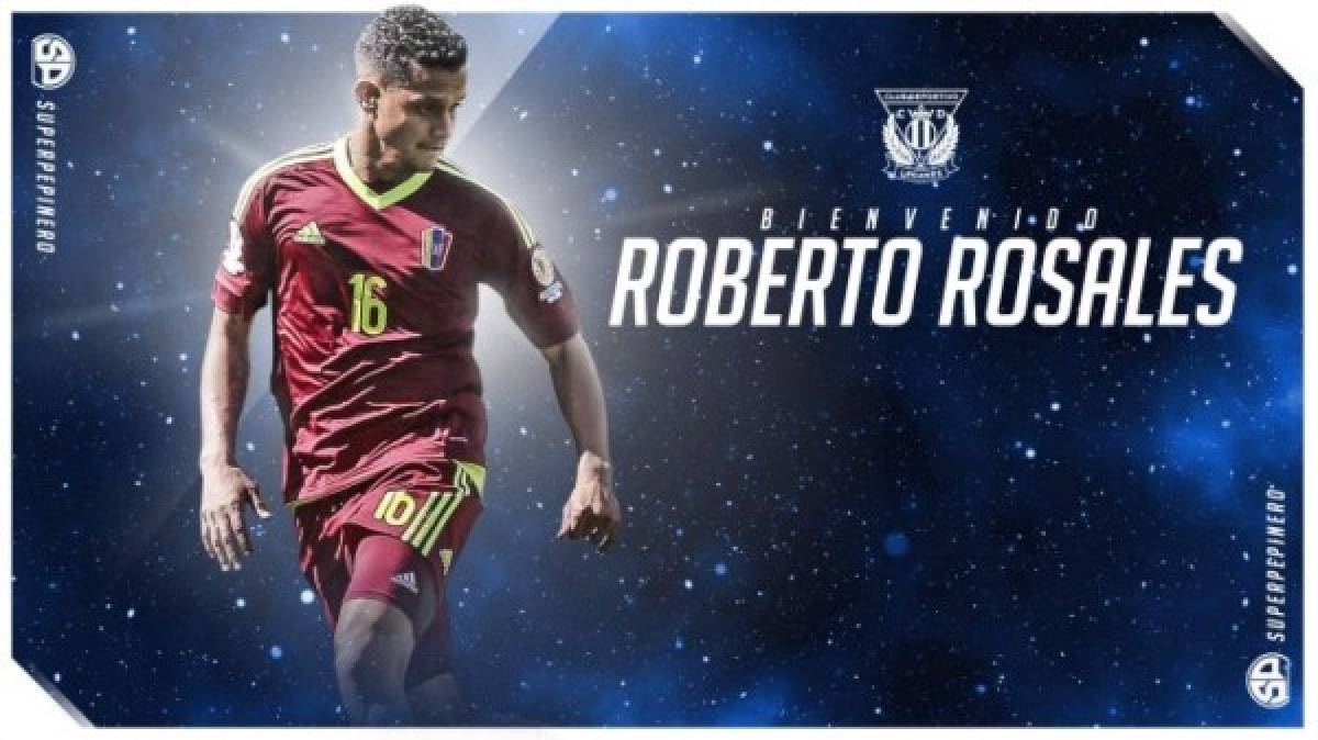 El Leganés ha fichado al lateral diestro venezolano Roberto Rosales por 1.000.000 €. Firma hasta junio de 2021.<br/>