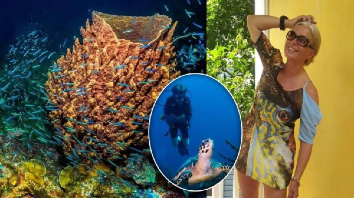 La belleza de Roatán, Islas de la Bahía, cautivó a la talentosa fotógrafa holandesa Monique Tarée (56), quien retrata de manera muy singular la vida bajo el mar y además lo comparte a través de redes sociales.<br/>