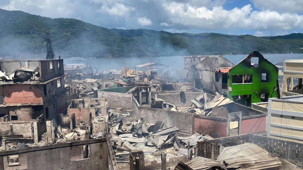 Guanaja en llamas: las impactantes imágenes del destructor incendio