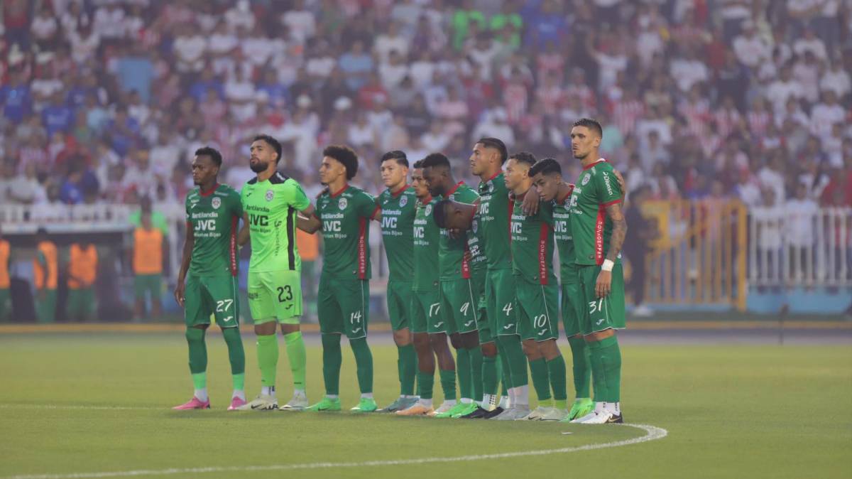 El 11 titular del Marathón que enfrenta al Olimpia.