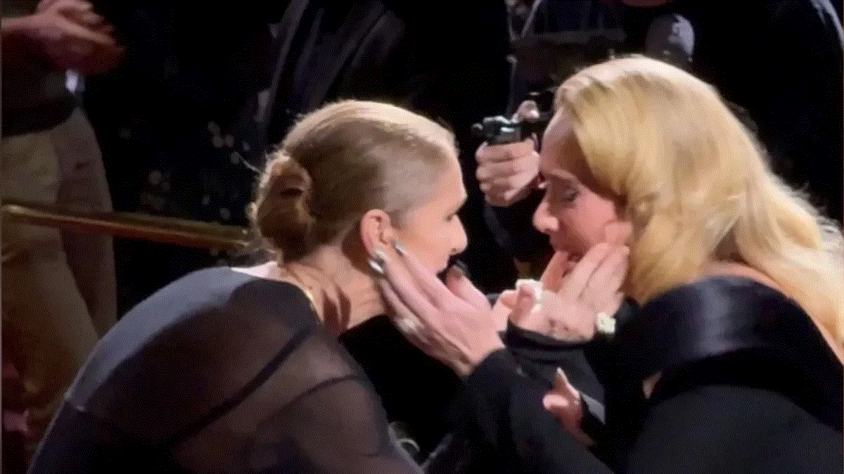 Emotivo encuentro entre Adele y Celine Dion en Las Vegas