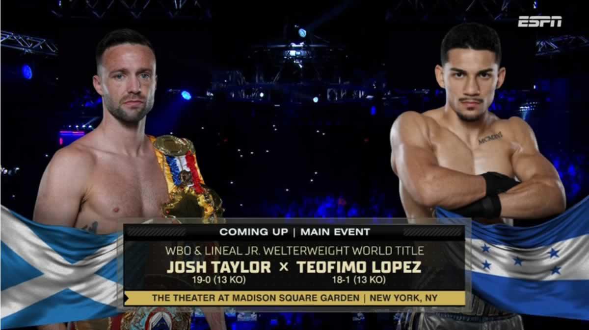 Así vivimos la pelea y triunfo de Teófimo López vs Josh Taylor