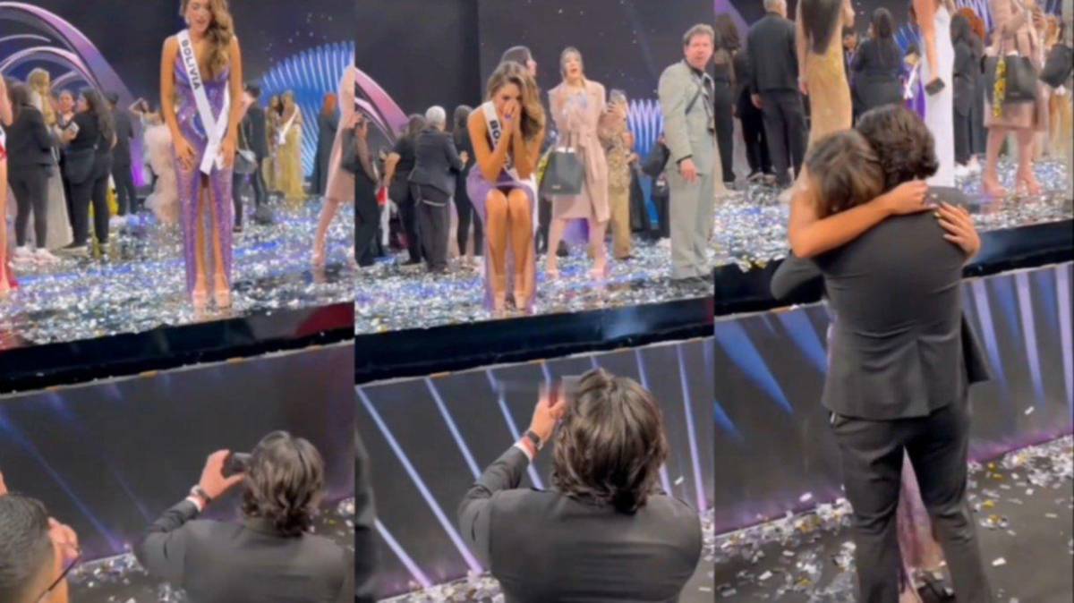 Momento de la pedida de mano a Miss Bolivia 2024.