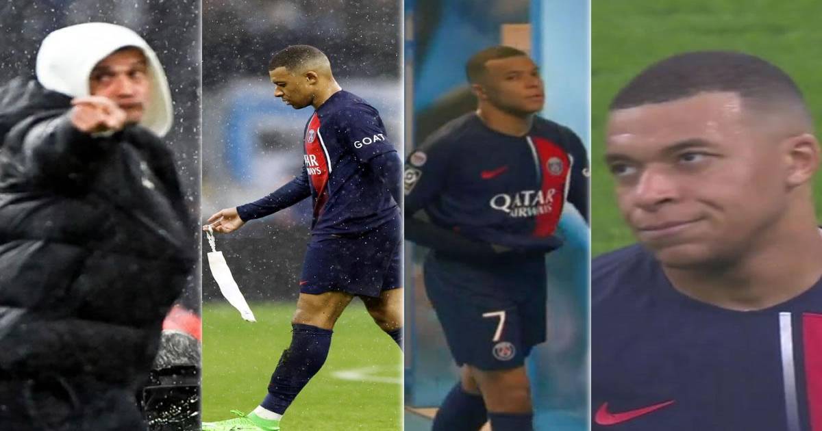Los gestos de Mbappé y el insulto a Luis Enrique tras volver a sacarlo