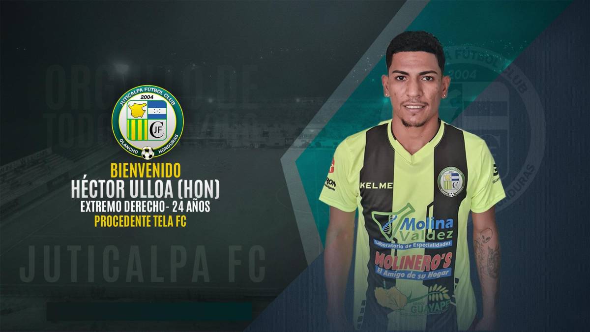 También hizo oficial el Juticalpa FC la contratación del extremo derecho hondureño Héctor Ulloa, quien jugó en la temporada pasada con el Tela FC.
