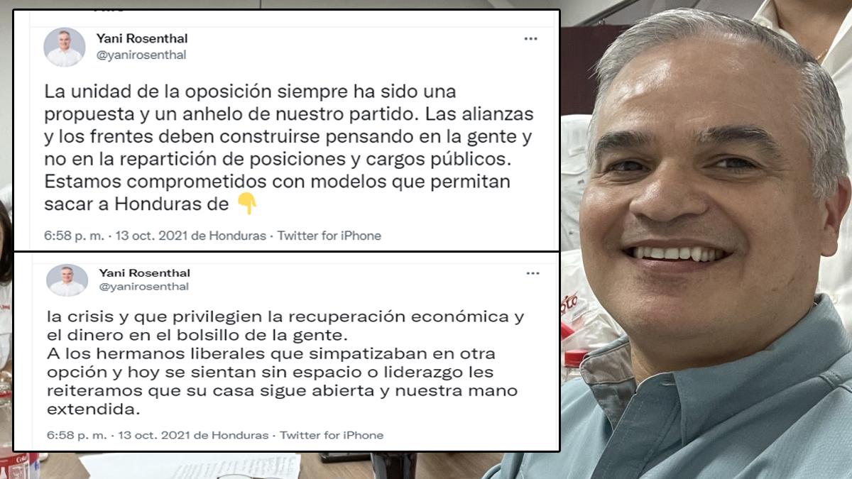 Yani Rosenthal confirma que no se suma a la alianza de Xiomara y Nasralla