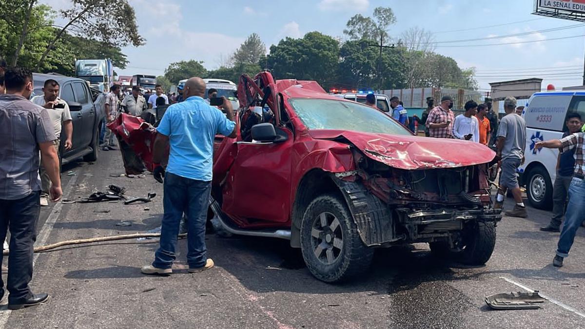 El accidente generó tráfico lento por la carretera que conduce de la zona norte hacia Tegucigalpa.