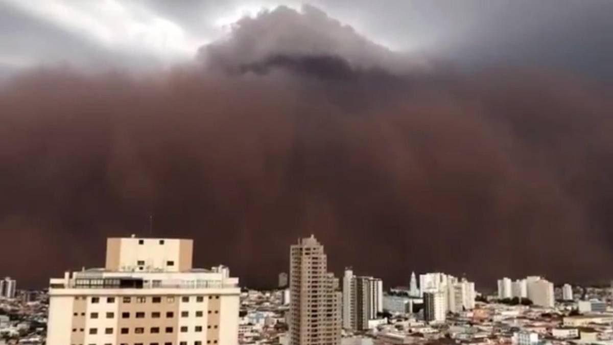 Apocalípticas tormentas de arena atemorizan en Brasil