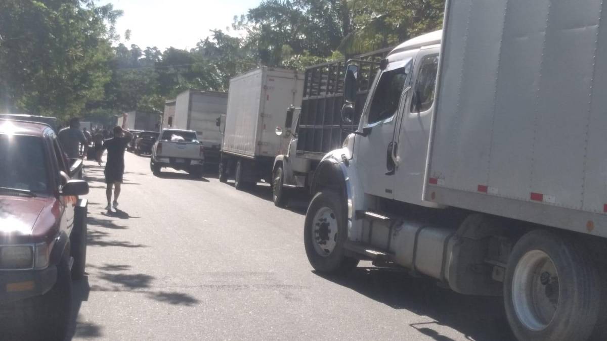 La toma de carretera comenzó a las 6:00 am y, según los empleados de Dinant, se mantendrá hasta la 1 de la tarde. 