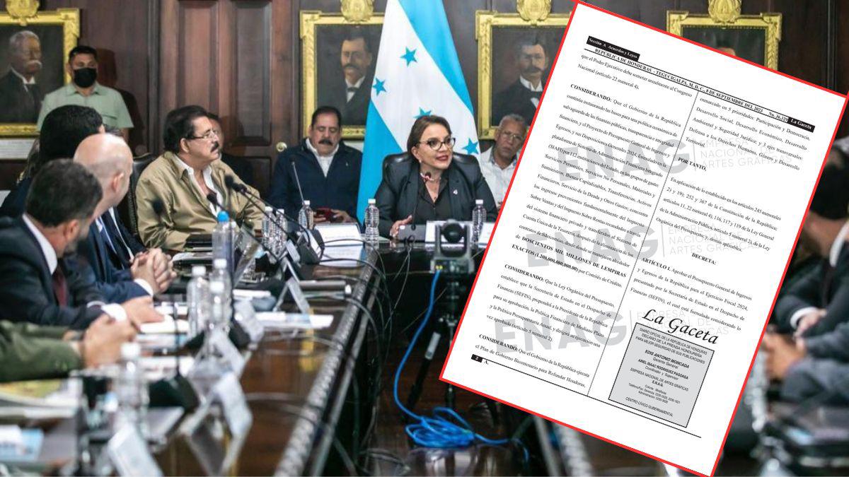 ¿Aprobado ya? Presupuesto de 2024 aparece en La Gaceta