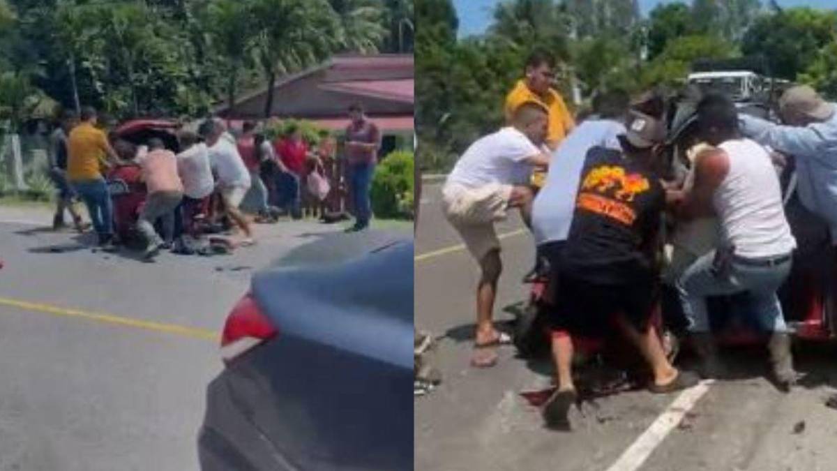 Giro inesperado: Una mujer iba al volante de la camioneta, según testigos del accidente en Omoa