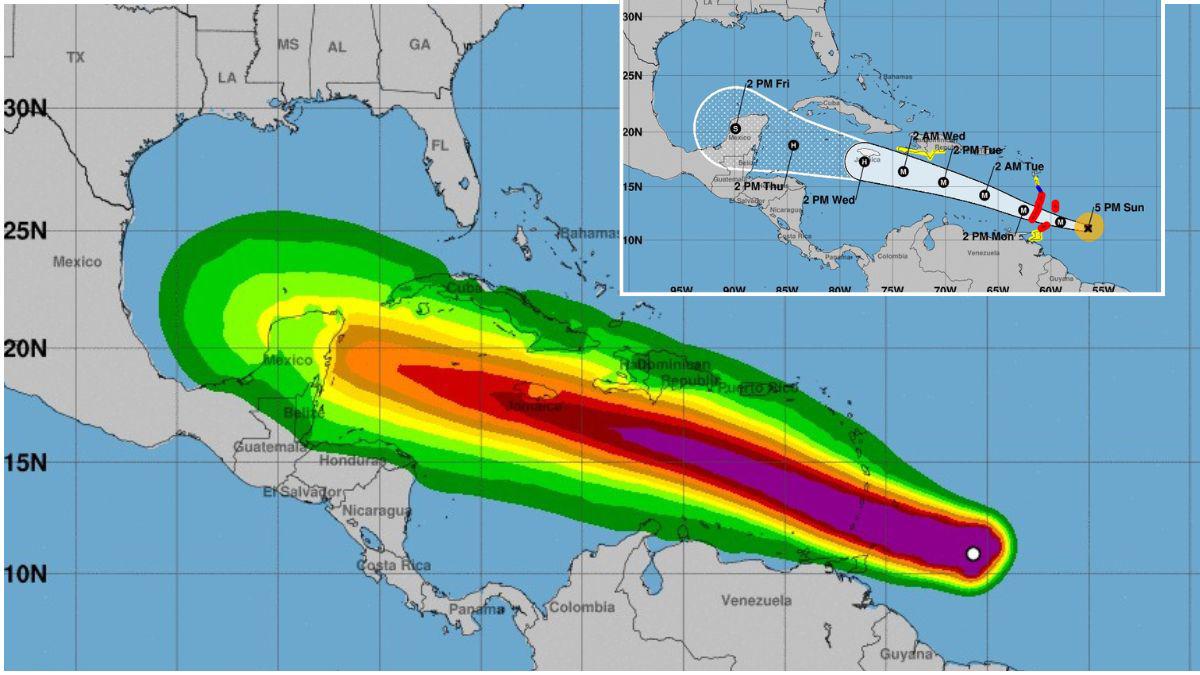 ¿Afectará a Honduras? Beryl es un huracán poderoso y atípico para junio