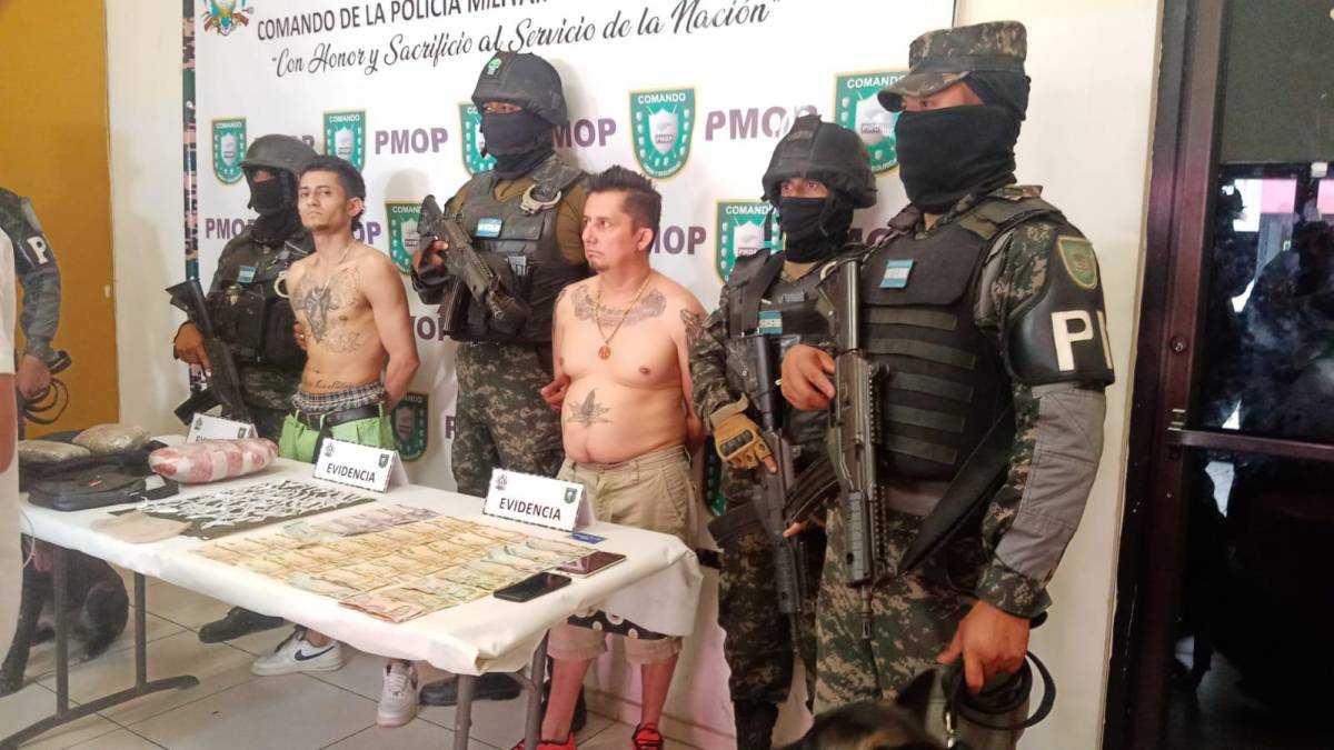 Caen con cocaína supuestos miembros de la MS-13 en San Pedro Sula
