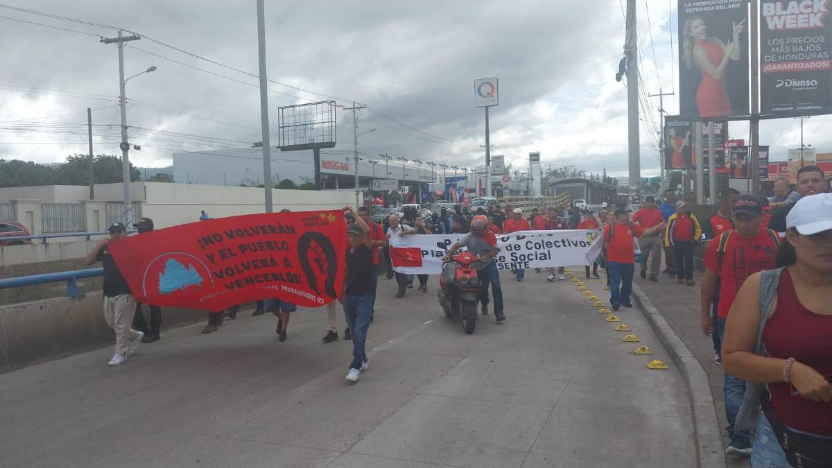 Colectivos de Libre también se movilizan este sábado en Tegucigalpa