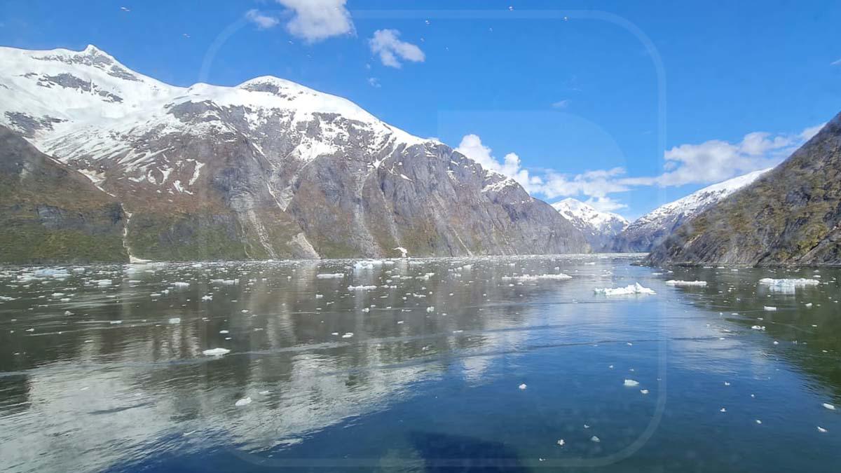 Foto de los glaciares en Alaska.