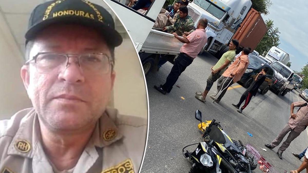 Muere atropellado un bombero cuando conducía su moto en Cofradía, Cortés