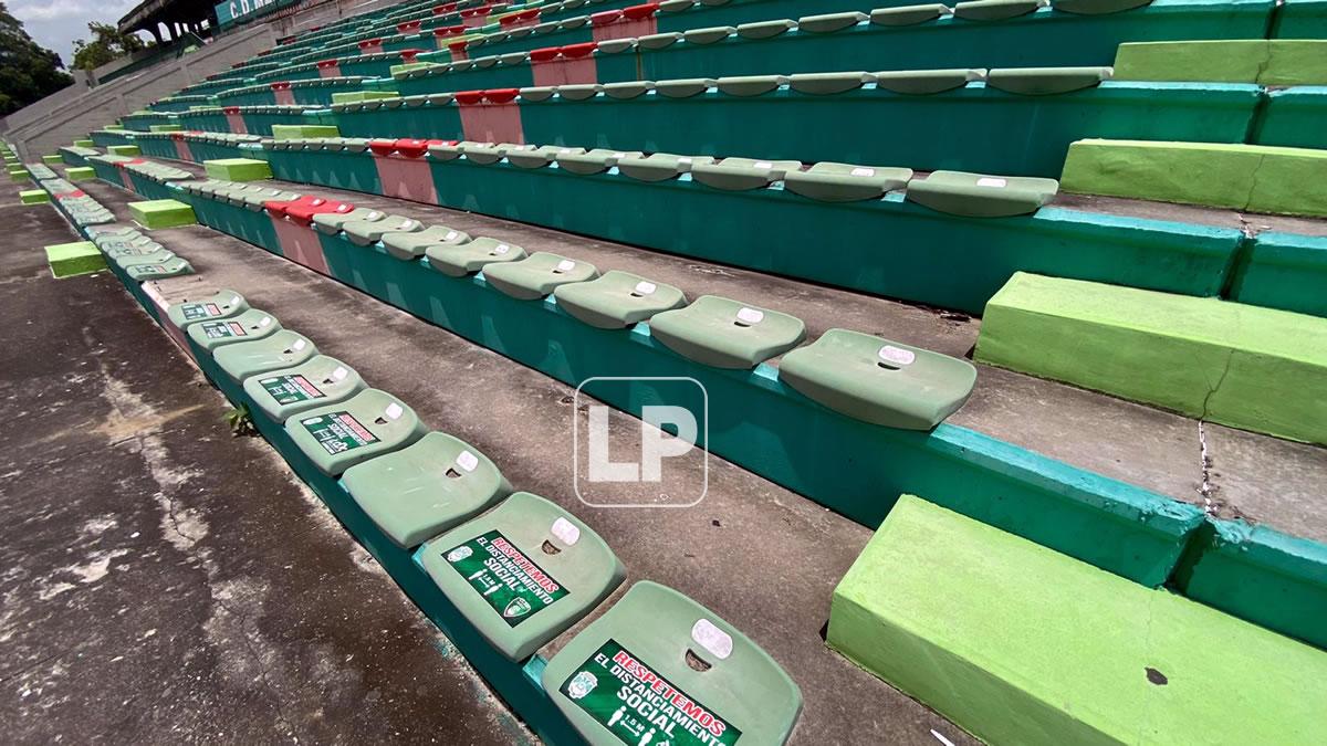 La zona de las graderías del estadio Yankel Rosenthal donde se sentarán los aficionados para los partidos del Premundial Sub-20.