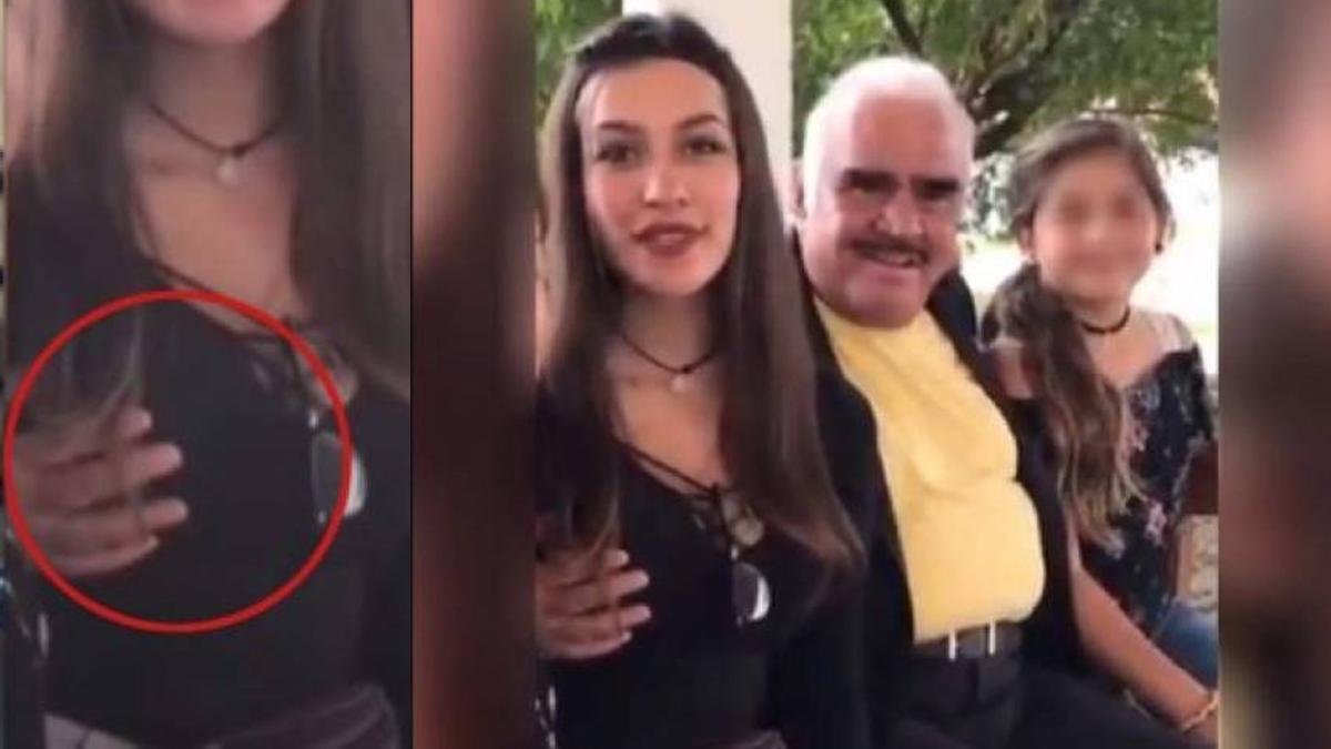 El reconocido cantante mexicano fue acusado de acoso por varios internautas. En un video publicado en Tik-Tok se muestra el momento en el que Vicente Fernández toca el pecho de una joven. Ella posaba junto al artista, una niña y una señora para una fotografía.