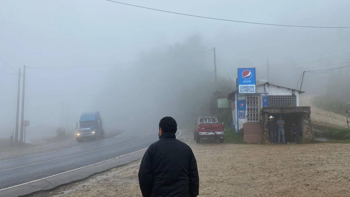 En sectores del occidente, como El Portillo, Ocotepeque, se registran temperaturas bajas.