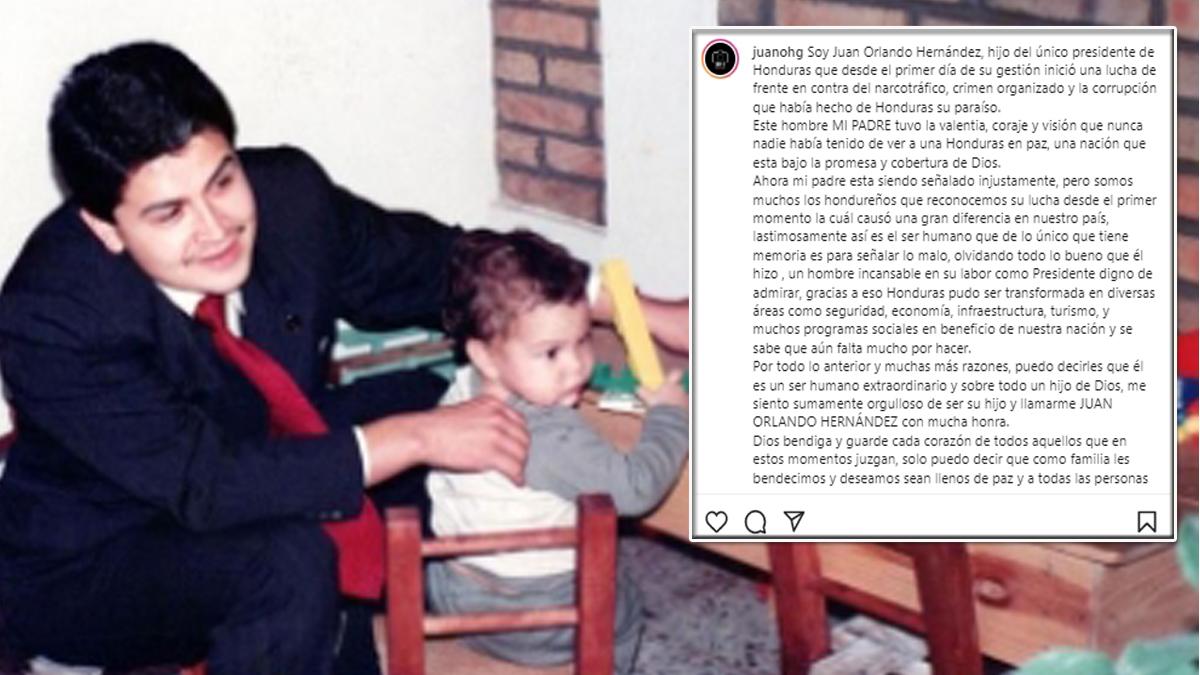 Hijo de Juan Orlando Hernández : “Mi padre está siendo señalado injustamente”