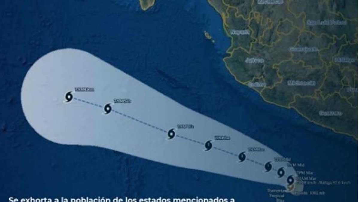 Tormenta tropical Blas avanza frente a costas de Guerrero, México