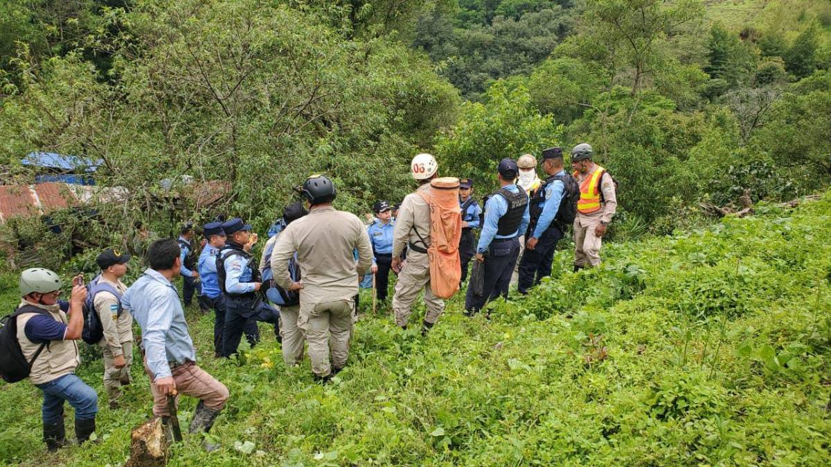 Identifican a las personas soterradas tras lluvias en Intibucá